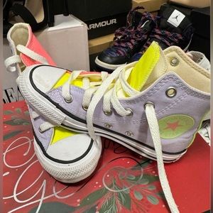 Girls Size 12 Multi Colored Converse